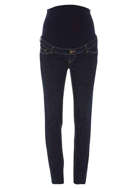 **Maternity Indigo Authentic Over the bump jeans